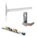 KIT - QEL (Quiet Electric Latch Retraction), Narrow Stile CVR Concealed Vertical Rod Exit Device, 360L-06 Lever Trim, RHR Right Hand Reverse/Reversible Handing, 36in x Adjustable 80in to 100in, Grade 1, 626/US26D Satin Chrome