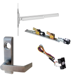 KIT - RX (Request to Exit Switch), QEL (Quiet Electric Latch Retraction), Narrow Stile CVR Concealed Vertical Rod Exit Device, 360L-06 Lever Trim, RHR Right Hand Reverse/Reversible Handing, 36in x Adjustable 80in to 100in, Grade 1, 626/US26D Satin Chrome