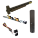 KIT - RX (Request to Exit Switch), QEL (Quiet Electric Latch Retraction), Rim Exit Device, 990DT Dummy Trim, 48in, Grade 1, 710/313 Dark Bronze, Molex Connectors