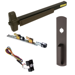 KIT - RX (Request to Exit Switch), QEL (Quiet Electric Latch Retraction), Rim Exit Device, 990NL Nightlatch Trim, 48in, Grade 1, 710/313 Dark Bronze, Molex Connectors