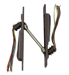 Electric Power Transfer with 10 Each 24 Gauge Wires, 24VDC 1 Amp, Molex Connectors, 695/SP313 Powder-Coated Dark Bronze