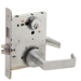 KIT - 06A Storeroom Mortise Lock with Deadbolt, Inside Indicator (Locked/Unlocked) with Inside ADA Thumbturn (L583-363), 6-Pin C Keyway KD, 626/US26D Satin Chrome