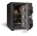 Burglary and Fire Safe, BFS Series UL and ETL Certified, Black Body with Charcoal Grey Gloss Door, ESL10 (UL Type 1) Electronic Keypad, 243lbs