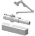 Surface Mount Medium Duty Cast Iron Closer, Slim Line Plastic Cover, ADA Adjustable Size 1-6, Grade 1, Hold Open Cush-N-Stop Arm, TBSRT Screw Pack, 689/AL Aluminum Powder Coat
