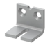 4030 Series, Cush Shoe Support, Anchorage for Fifth Screw Used with Cush Arm, 689/AL Aluminum Powder Coat