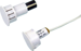 3/4in Diameter Recessed (Flush Mount) Magnetic Contact Switch Set, 3/4in Plus Wide Gap, 12in Leads, Closed Loop (N/O), Used for Steel Doors, UL Listed, White, DPDT