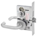 Privacy with Deadbolt Mortise Lock Body, Includes ANSI Strike Plate and Armored Front, Handing is Field Reversible, No Trim, Grade 1, 625/US26 Bright Chrome