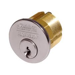 1-1/8in Mortise Cylinder 6-Pin Clover Cam, 60 Keyway, 0-Bitted, Standard Collar, 630/US32D Satin Stainless Steel