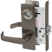KIT - Classroom Intruder Mortise Lock, Newport Lever with M Escutcheon Trim, Less 2 Each 1-1/8 Mortise Cylinders, Handing is Field Reversible, ANSI Strike SS118, 613E/US10BE Dark Oxidized Satin Bronze
