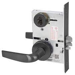 KIT - Classroom Intruder Mortise Lock, Citation Lever with A Rose Trim, 2 Each LFIC 6-Pin Large Format Interchangeable Core Mortise Housing, A01 Clover Cam, Less IC Cores, Handing is Field Reversible, ANSI Strike SS118, 622/US19/BSP Black Suede Powder Coat