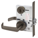 KIT - Classroom Intruder Mortise Lock, Newport Lever with A Rose Trim, 2 Each LFIC 6-Pin Large Format Interchangeable Core Mortise Housings, A01 Clover Cam, Less IC Cores, V20 Outside Indicator (Vacant/Occupied, Green/Red), V01 Inside Indicator (Locked/Unlocked, Green/Red), ANSI Strike SS118, 613E/US10BE Dark Oxidized Satin Bronze