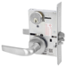 KIT - Classroom Mortise Lock, Citation Lever with A Rose Trim, Standard 1-1/8 Mortise Cylinder, A01 Clover Cam, L4 Keyway 0-Bit, V10 Outside Indicator Engraved (Locked/Unlocked, Green/Red) (Left Hand LH/LHR), V01 Inside Indicator (Locked/Unlocked, Green/Red), ANSI Strike SS118, 626/US26D Satin Chrome