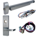 KIT - Rim Exit Device, Electric Motorized Latch Retraction, Touchbar Monitoring Switch TS (Request to Exit), Key Locks/Unlocks Vandal Resistant Lever x Escutcheon Plate Trim, LHR, Less Rim Cylinder for Trim, 36in, Grade 1, 630/US32D Stainless