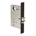 Passage Mortise Lock Body, Includes ANSI Strike Plate and Armored Front, Handing is Field Reversible, No Trim, Grade 1, 622/US19/BSP Black Suede Powder Coat