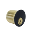 H8024B 1-1/8" Mortise Cylinder, 5-Pin, Drilled 6, Schlage C Keyway, Adams Rite (863A) Cam, Keyed Alike in Pairs, Black