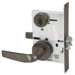 KIT - Classroom Intruder Mortise Lock, Citation Lever with A Rose Trim, 2 Each LFIC 6-Pin Large Format Interchangeable Core Mortise Housing, A01 Clover Cam, Less IC Cores, Handing is Field Reversible, ANSI Strike SS118, 613E/US10BE Dark Oxidized Satin Bronze