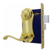 Entrance Mortise Lockset, Double Cylinder, with Lever on Plate Trim, 2-1/2in Backset, Marks A Keyway, Front 1in x 7-1/8in, Deadbolt and Latch, LHR Left Hand Reverse Handing, 622/US19 Flat Black Powder Coat (10B not Available, made in 19 Black)