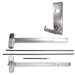 KIT - Rim Exit Device, Escutcheon x Dane Lever Nightlatch Trim 510L-NL, 36in, Hex Dogging, LHR Left Hand Reverse/Reversible, Grade 1, 626/US26D Satin Chrome