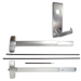 KIT - Rim Exit Device, Escutcheon x Dane Lever Nightlatch Trim 510L-NL, 36in, Hex Dogging, RHR Right Hand Reverse/Reversible, Grade 1, 626/US26D Satin Chrome