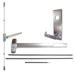 KIT - SVR Surface Vertical Rod Exit Device, Escutcheon x Dane Lever Nightlatch Trim 510L-NL, 36in x 96in, Hex Dogging, LHR Left Hand Reverse/Reversible, Grade 1, 626/US26D Satin Chrome