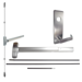 KIT - SVR Surface Vertical Rod Exit Device, Escutcheon x Dane Lever Nightlatch Trim 510L-NL, 36in x 96in, Hex Dogging, RHR Right Hand Reverse/Reversible, Grade 1, 626/US26D Satin Chrome