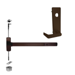 KIT - Fire Rated CVR Concealed Vertical Rod Exit Device, Escutcheon x Dane Lever Trim 510L, 36in x 96in, LHR Left Hand Reverse/Reversible, Grade 1, 710/313AN Dark Bronze Anodized