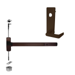 KIT - Fire Rated CVR Concealed Vertical Rod Exit Device, Escutcheon x Dane Lever Trim 510L, 36in x 96in, RHR Right Hand Reverse/Reversible, Grade 1, 710/313AN Dark Bronze Anodized