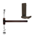 KIT - Fire Rated CVR Concealed Vertical Rod Exit Device, Escutcheon x Dane Lever Dummy Trim 510L-DT, 36in x 96in, RHR Right Hand Reverse/Reversible, Grade 1, 710/313 Dark Bronze