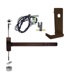 KIT - RX Request to Exit, Fire Rated CVR Concealed Vertical Rod Exit Device, Escutcheon x Dane Lever Trim 510L, 36in x 96in, Less Dogging, LHR Left Hand Reverse/Reversible Handing, UL, Grade 1, 710/313AN Dark Bronze Anodized