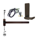 KIT - RX Request to Exit, Fire Rated CVR Concealed Vertical Rod Exit Device, Escutcheon x Dane Lever Dummy Trim 510L-DT, 36in x 96in, Less Dogging, RHR Right Hand Reverse/Reversible Handing, UL, Grade 1, 710/313AN Dark Bronze Anodized