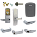 KIT - Multi-Technology Reader Stand Alone Classroom/Storeroom, Mortise Lock, Athens Lever, FSIC (Schlage Full Size IC), Less Core, 2-3/4in Backset, UL, ANSI Strike, Field Reversible Handing, Grade 1, 626/US26D Satin Chrome