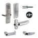 KIT - Standalone Keypad Classroom/Storeroom Exit Trim for Rim/CVR (Concealed Vertical Rod/Cable) Exit Devices, Manually Programmed, Athens Lever, SFIC (Small Format IC), Less Core, Grade 1, 626/US26D Satin Chrome