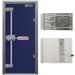 Keyed Lever Trim for Self-Locking Tridents, on Full Anti-Pry Plates, for Tel-200 Series, RHR Right Hand Reverse Handing, 630/32D Stainless Steel