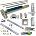 KIT - CD (Cylinder Dogging, Requires 1-1/4in Mortise Cylinder), SVR (Surface Vertical Rod) Grooved Exit Device, 996L-06 Classroom Lever Trim, LHR Left Hand Reverse/Reversible Handing (Snap Ring Tool Required), Less Bottom Rod, 48in x 84in, Grade 1, 626/US26D Satin Chrome