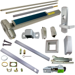 KIT - CD (Cylinder Dogging, Requires 1-1/4in Mortise Cylinder), SVR (Surface Vertical Rod) Grooved Exit Device, 996L-06 Classroom Lever Trim, RHR Right Hand Reverse/Reversible Handing (Snap Ring Tool Required), Less Bottom Rod, 48in x 84in, Grade 1, 626/US26D Satin Chrome
