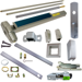 KIT - CD (Cylinder Dogging, Requires 1-1/4in Mortise Cylinder), SVR (Surface Vertical Rod) Grooved Exit Device, 990NL Nightlatch Pull Trim, Non-Handed, Less Bottom Rod, 48in x 84in, Grade 1, 626/US26D Satin Chrome