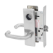 KIT - Classroom Intruder Mortise Lock, Lustra Lever with M Escutcheon Trim, Less 2 Each 1-1/8 Mortise Cylinders, Handing is Field Reversible, ANSI Strike SS118, 626/US26D Satin Chrome