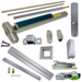 KIT - Less Dogging, SVR (Surface Vertical Rod) Exit Device, 990 Dummy Pull Trim, Less Bottom Rods, 36in x 84in, Grade 1, 626/US26D Satin Chrome