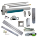KIT - Less Dogging, SVR (Surface Vertical Rod) Exit Device, 990DT Dummy Pull Trim, Less Bottom Rods, 36in x 84in, Grade 1, 628 Satin Aluminum