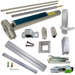 KIT - Less Dogging, SVR (Surface Vertical Rod) Grooved Exit Device, 996L-BE-06 Passage Lever Trim, RHR Right Hand Reverse/Reversible Handing (Snap Ring Tool Required), Less Bottom Rods, 48in x 84in, Grade 1, 626/US26D Satin Chrome