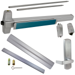 KIT - Less Dogging, SVR (Surface Vertical Rod) Exit Device, 996L-BE-06 Passage Lever Trim, LHR Left Hand Reverse/Reversible Handing, 36in x 84in, Grade 1, 628 Satin Aluminum