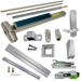 KIT - Less Dogging, SVR (Surface Vertical Rod) Grooved Exit Device, 996L-DT-06 Dummy Lever Trim, LHR Left Hand Reverse/Reversible Handing (Snap Ring Tool Required), Less Bottom Rods, 48in x 84in, Grade 1, 626/US26D Satin Chrome