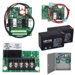 KIT - 4 Amp High Inrush Power Supply, 4 Relay Option Board w/ Integrated Logic, Plug-in Fire Alarm Relay, Battery Backup Kit, with 2 Each 7 Amp Hour Batteries, 12/24VDC Field Selectable