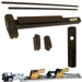 KIT - QEL (Quiet Electric Latch Retraction), SVR (Surface Vertical Rod) Exit Device, 990NL Nightlatch Pull Trim, Non-Handed, 36in x 84in, Grade 1, 710/313AN Dark Bronze Anodized