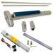 KIT - Alarmed (Requires 1-1/4in Mortise Cylinder), RX (Request to Exit Switch), SVR (Surface Vertical Rod) Smooth Exit Device Only, No Trim, 36in x 84in, Grade 1, 626/US26D Satin Chrome