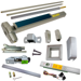KIT - Alarmed (Requires 1-1/4in Mortise Cylinder), RX (Request to Exit Switch), SVR (Surface Vertical Rod) Smooth Exit Device Only, No Trim, Less Bottom Rods, 36in x 84in, Grade 1, 626/US26D Satin Chrome