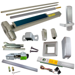 KIT - Alarmed (Requires 1-1/4in Mortise Cylinder), RX (Request to Exit Switch), SVR (Surface Vertical Rod) Smooth Exit Device, 996L-DT-06 Dummy Lever Trim, LHR Left Hand Reverse/Reversible Handing, (Snap Ring Tool Needed), Less Bottom Rods, 36in x 84in, Grade 1, 626/US26D Satin Chrome