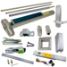 KIT - Alarmed (Requires 1-1/4in Mortise Cylinder), RX (Request to Exit Switch), SVR (Surface Vertical Rod) Smooth Exit Device, 996L-DT-06 Dummy Lever Trim, RHR Right Hand Reverse/Reversible Handing, (Snap Ring Tool Needed), Less Bottom Rods, 36in x 84in, Grade 1, 626/US26D Satin Chrome