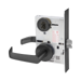 KIT - Classroom Intruder Mortise Lock, Newport Lever with A Rose Trim, 2 Each LFIC 6-Pin Large Format Interchangeable Core Mortise Housing, A01 Clover Cam, Less IC Cores, Handing is Field Reversible, ANSI Strike SS118, 622/US19/BSP Black Suede Powder Coat
