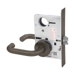 KIT - Classroom Intruder Mortise Lock, Lustra Lever with A Rose Trim, Less 2 Each 1-1/8 Mortise Cylinders, Handing is Field Reversible, ANSI Strike SS118, 613E/US10BE Dark Oxidized Satin Bronze